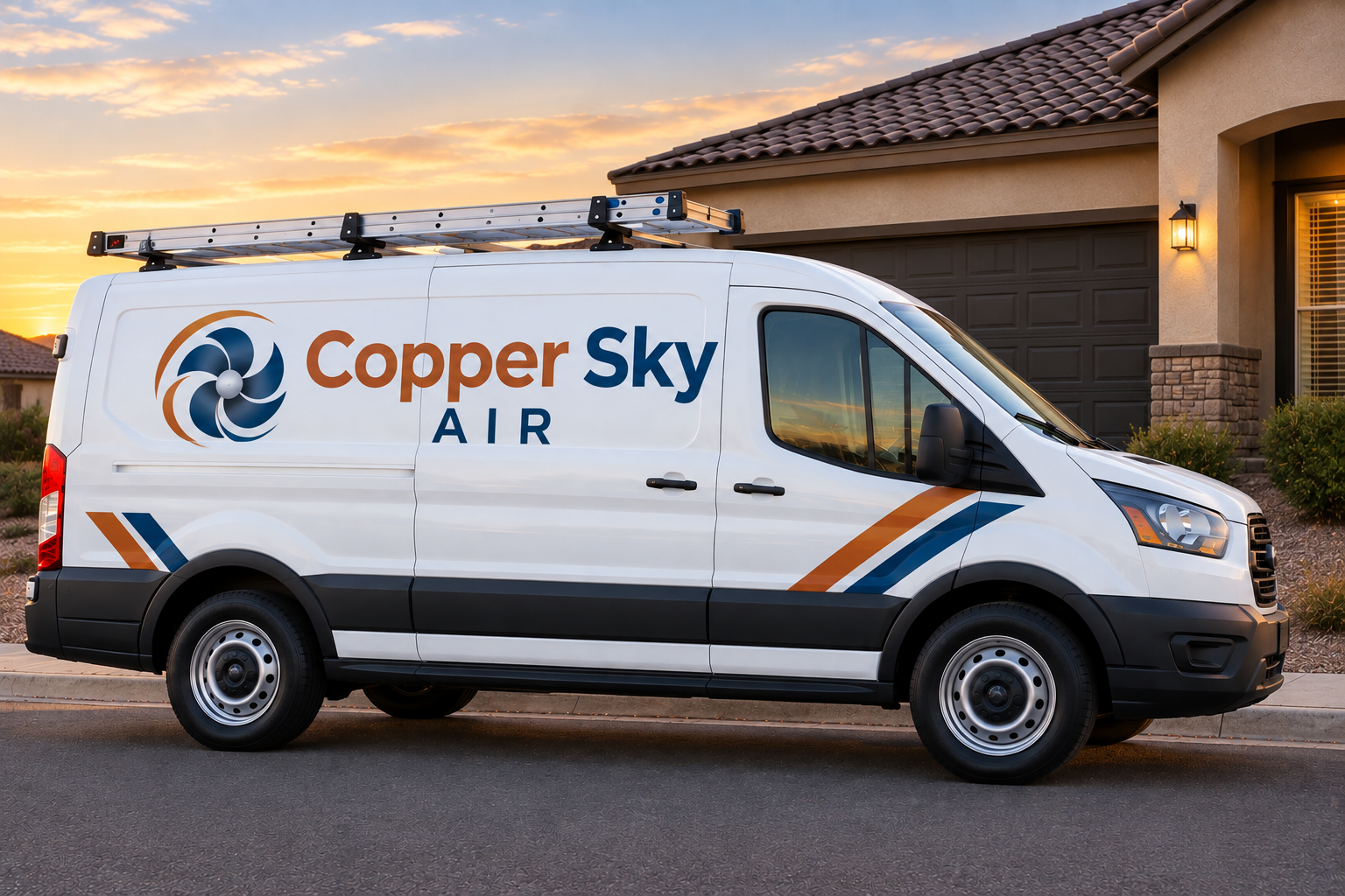 Copper Sky Air service van
